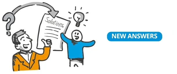 How do you find new answers to big and small issues?