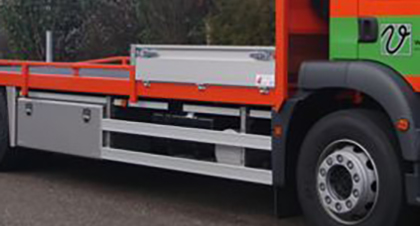 zijafscherming trailer of vrachtwagen